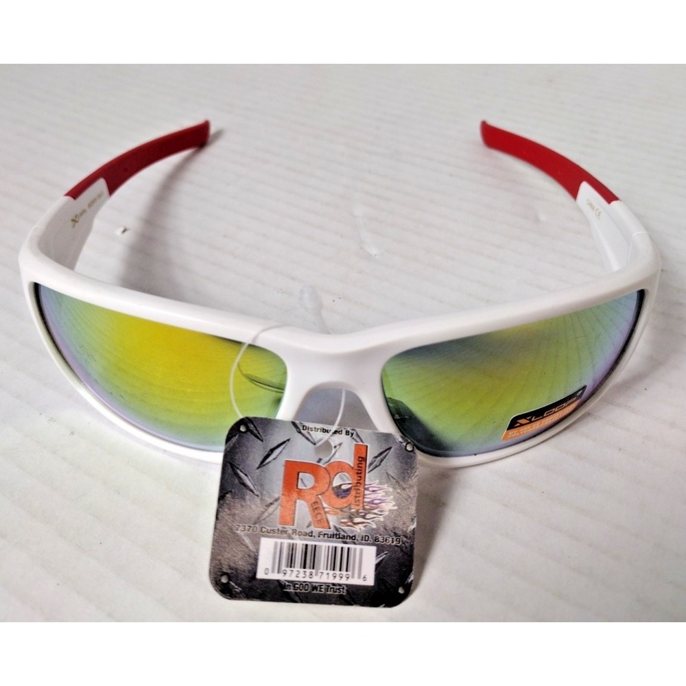 X Loop Sunglasses Mirror Plastic Frame Sport Baseball Golf Driving Running